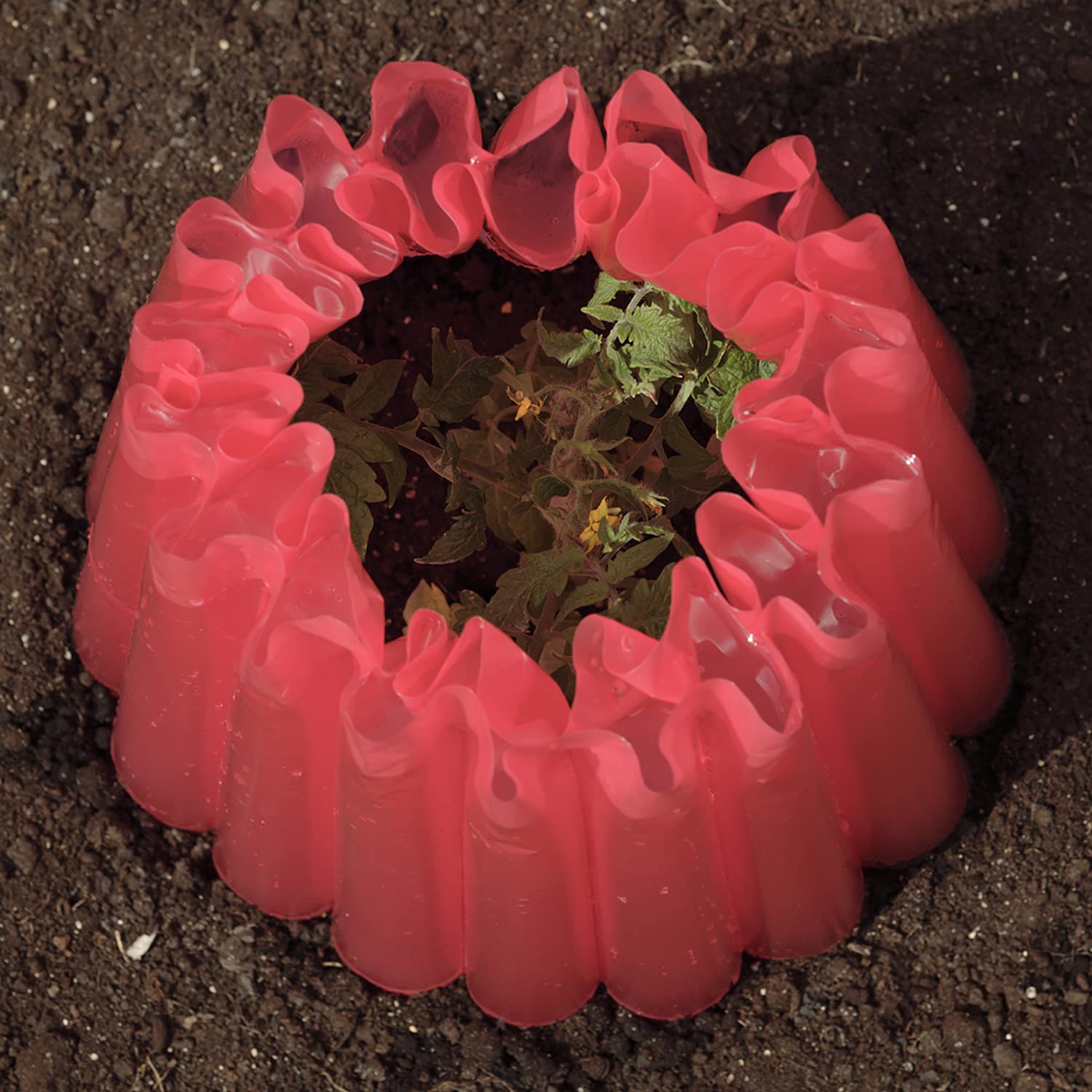 Bonadea Kozy Coats red set of 3 protects multiple garden crops.