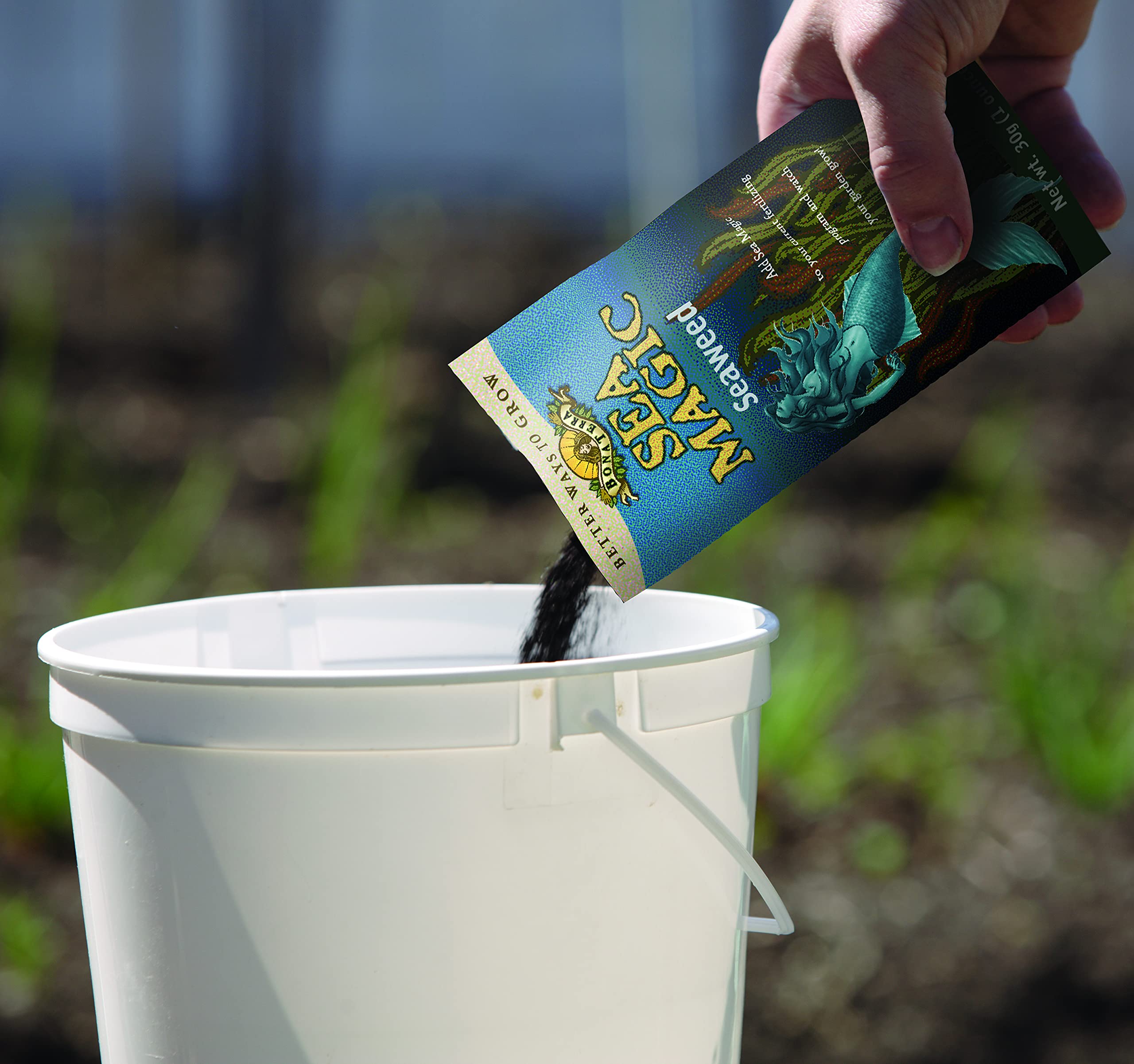 Bonadea Sea Magic dissolved concentrate used for watering vegetables and fruits to nourish steady growth.