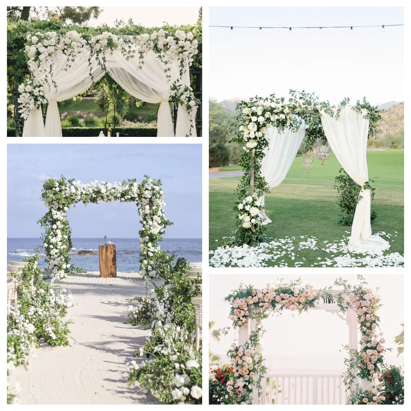 Bonastella backdrop arch photo shoot ceremony with timeless aesthetic.