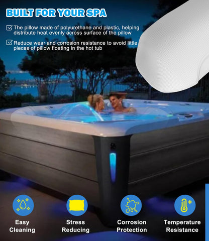 Bonbo 77228 spa pillow corrosion-resistant design stays looking new.