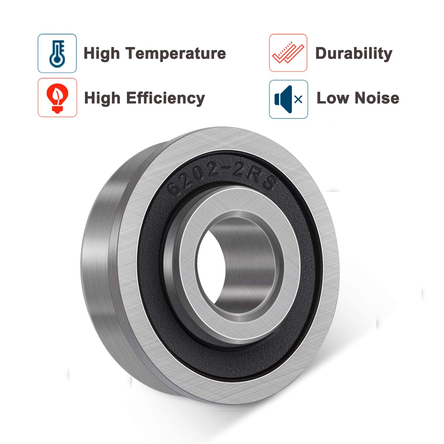 Bonbo double-shielded bearing protects grease for longer service life.