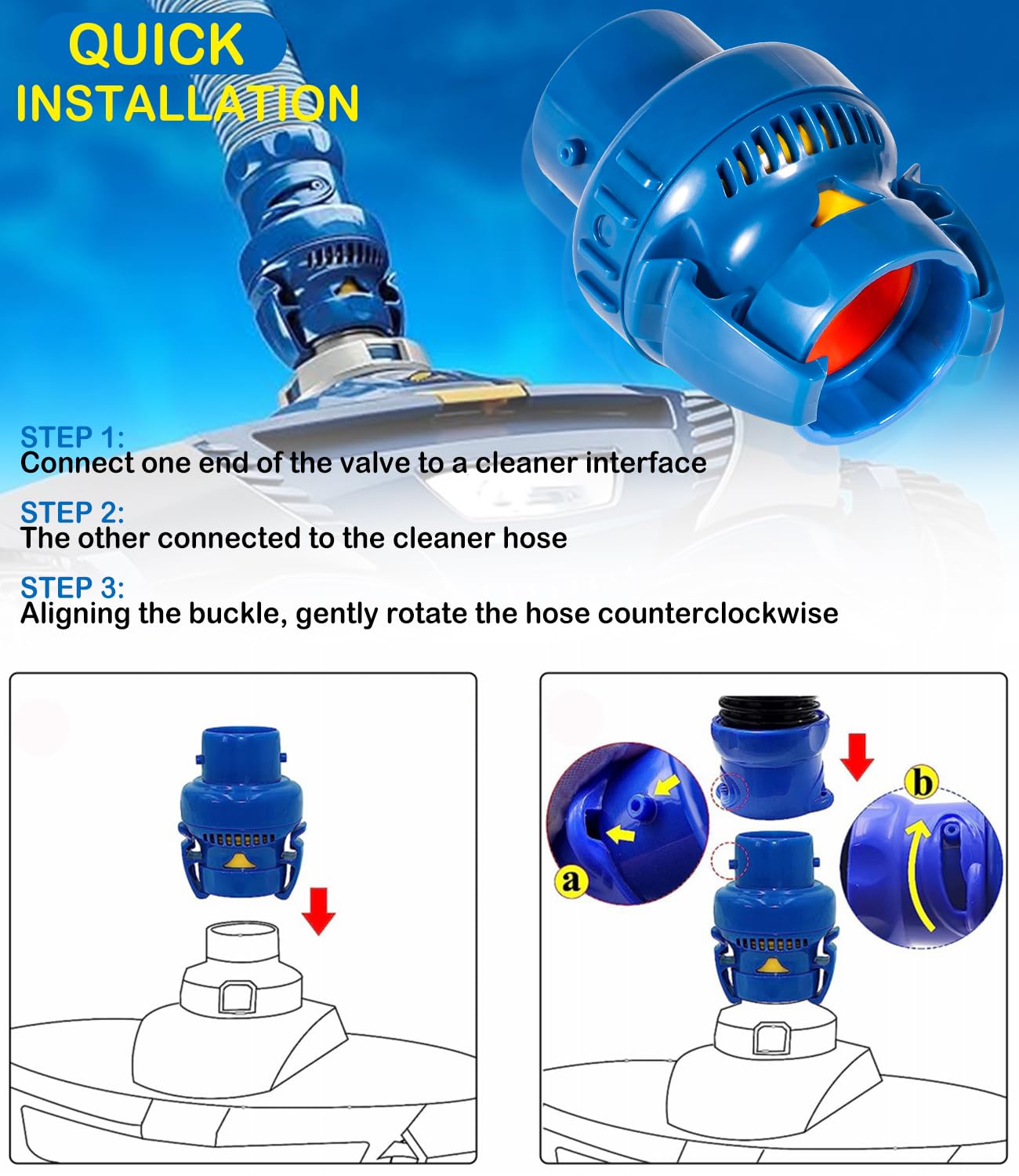 Bonbo FRV100 in-ground pool use; reliable valve for Zodiac cleaners.