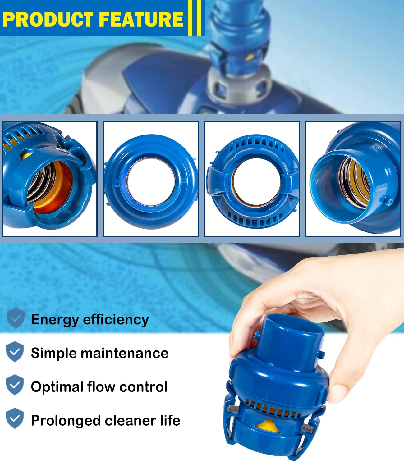 Bonbo FRV100 precise flow control; helps prevent cleaner overload.