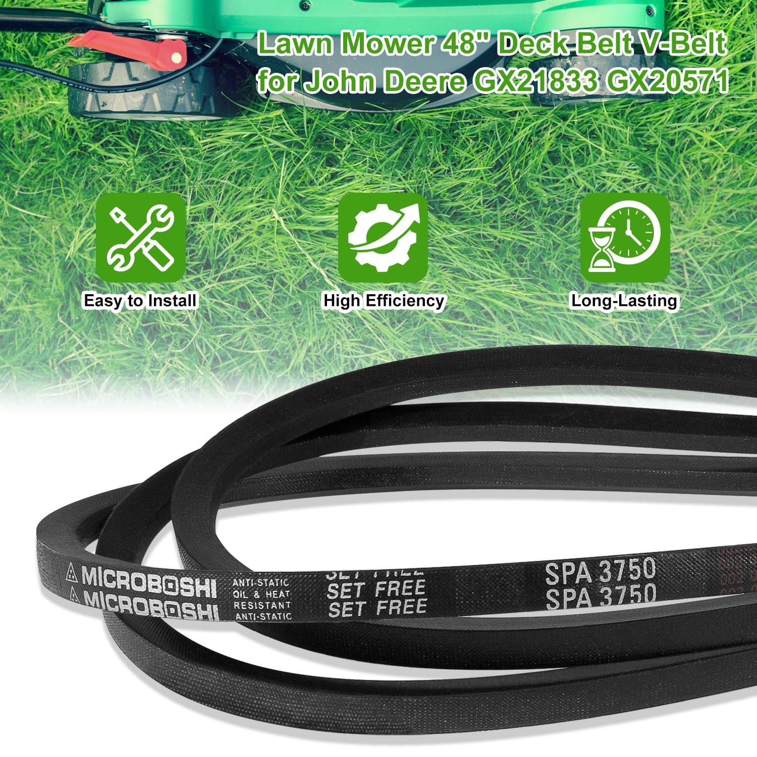 Bonbo replacement belt for JD GX20571 GX21833.