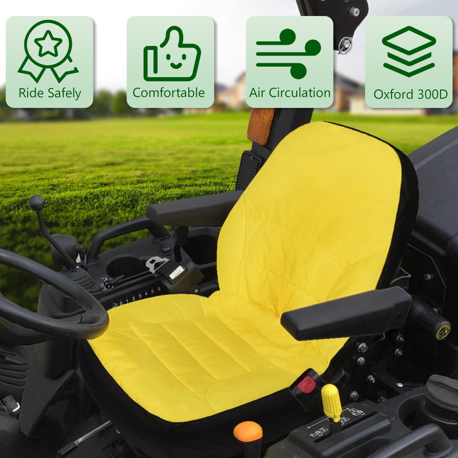 Bonbo Oxford 300D fabric seat cover delivers durable weather-resistant protection