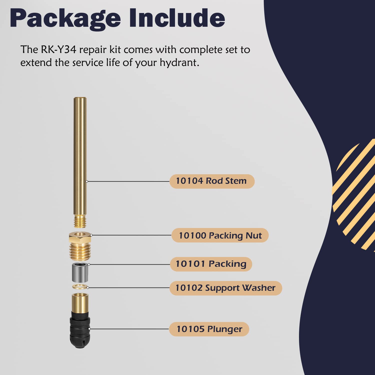 Bonbo RK-Y34 lock mechanism 10107 prevents unintended openings