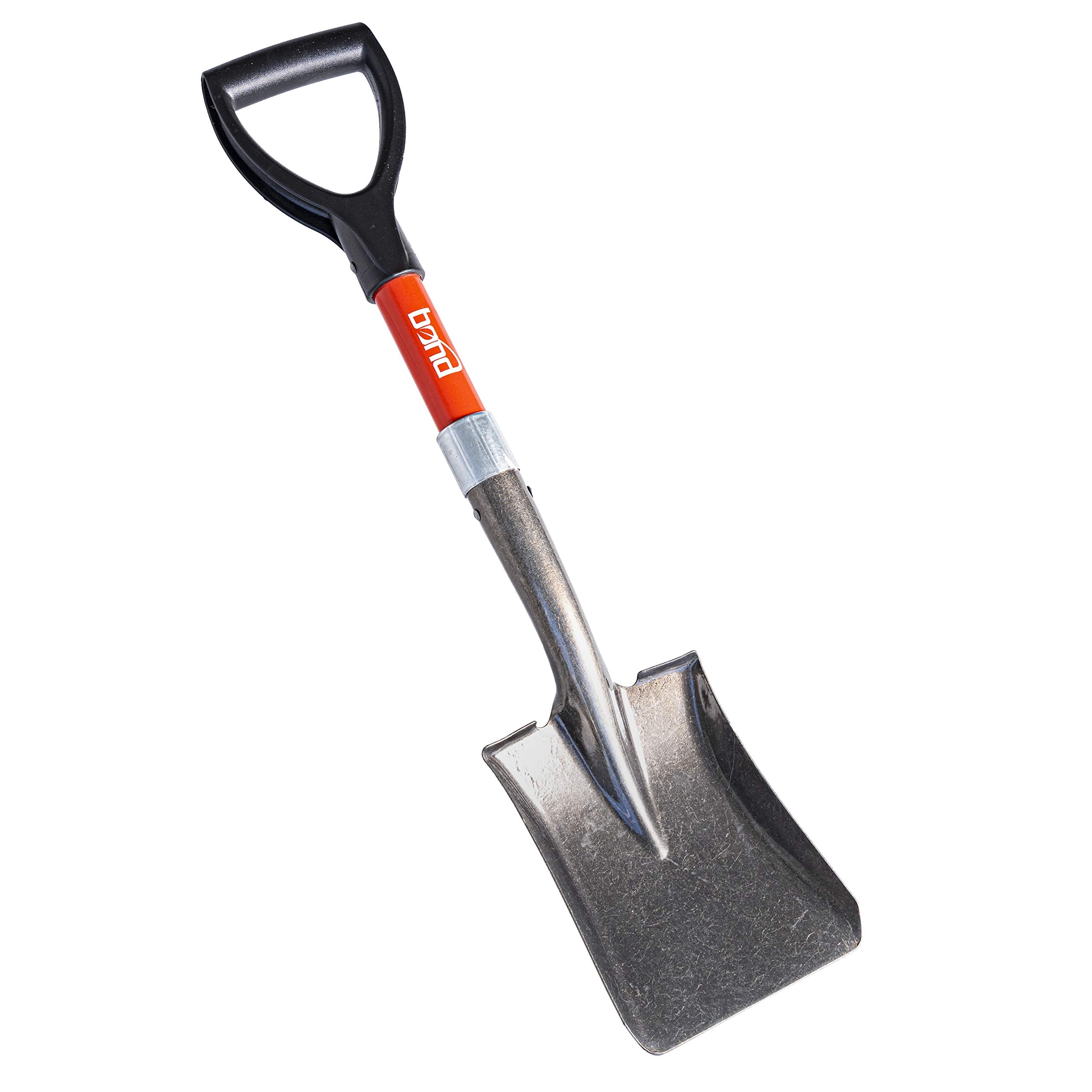 Bond LH047 mini D-handle square shovel with compact design for easy digging in tight spaces.