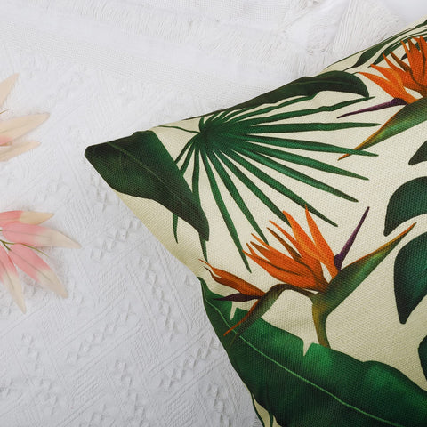 Bonhause 18x18 inch pillow cover set fits standard inserts and refreshes couches