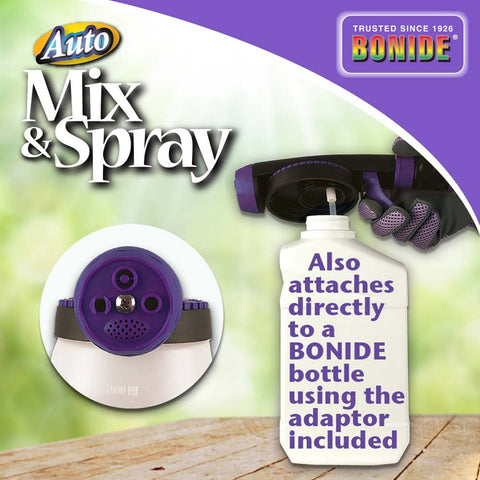 Bonide Auto Mix & Spray ergonomic handle supports comfortable use.