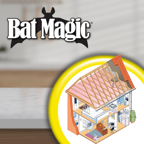 Bonide Bat Magic ready placement across home areas deters bats.