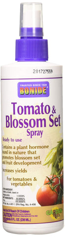 Bonide Blossom Set Spray 8oz bottle ready to spray for fruit set