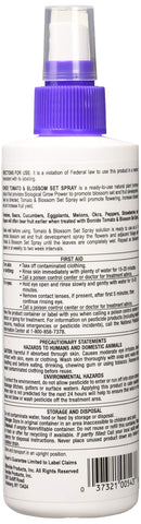 Bonide Blossom Set Spray applied to tomato plants promoting larger fruit