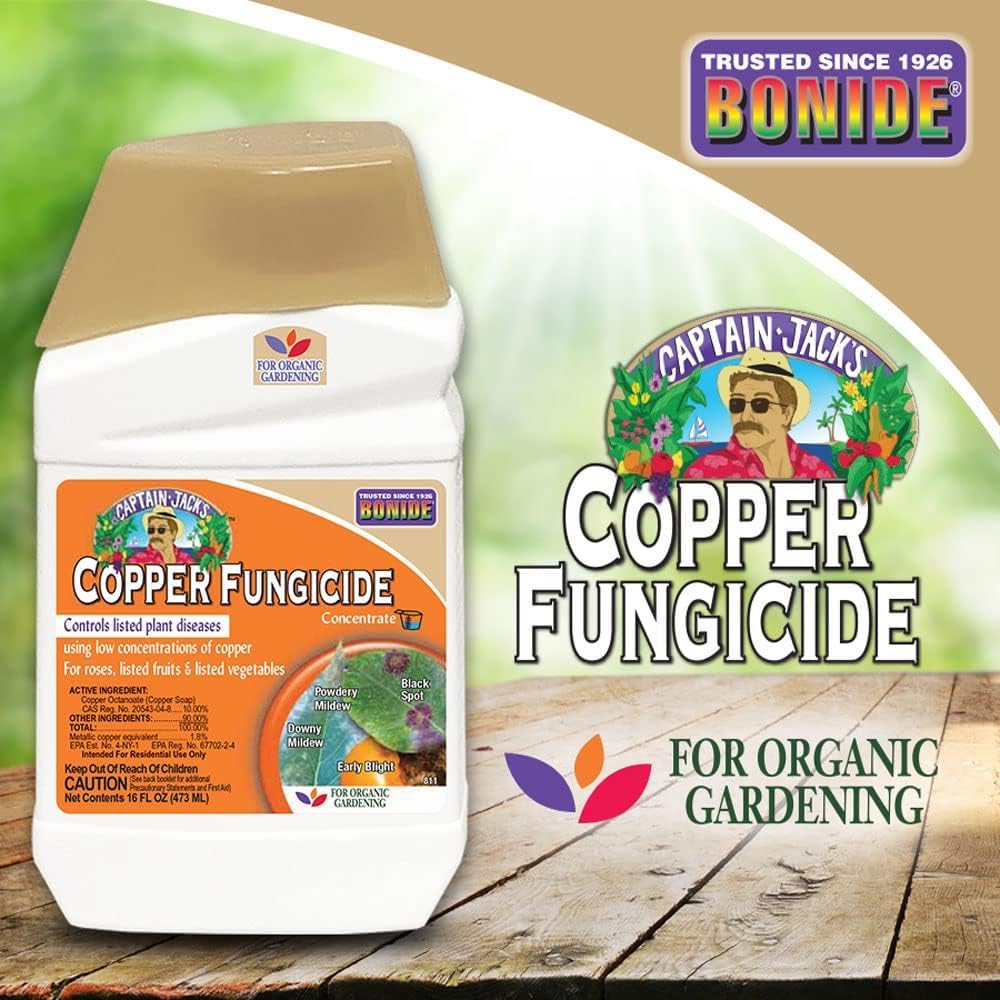 Bonide Captain Jack Copper Fungicide used on vegetables to guard against diseases