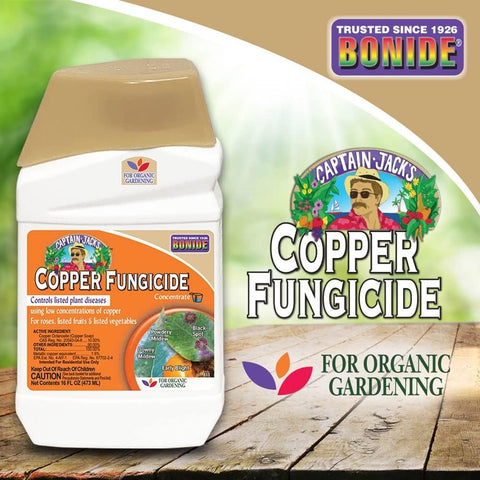 Bonide Captain Jack Copper Fungicide used on vegetables to guard against diseases