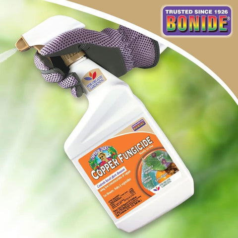 Product label and usage instructions for Captain Jack's Copper Fungicide RTU