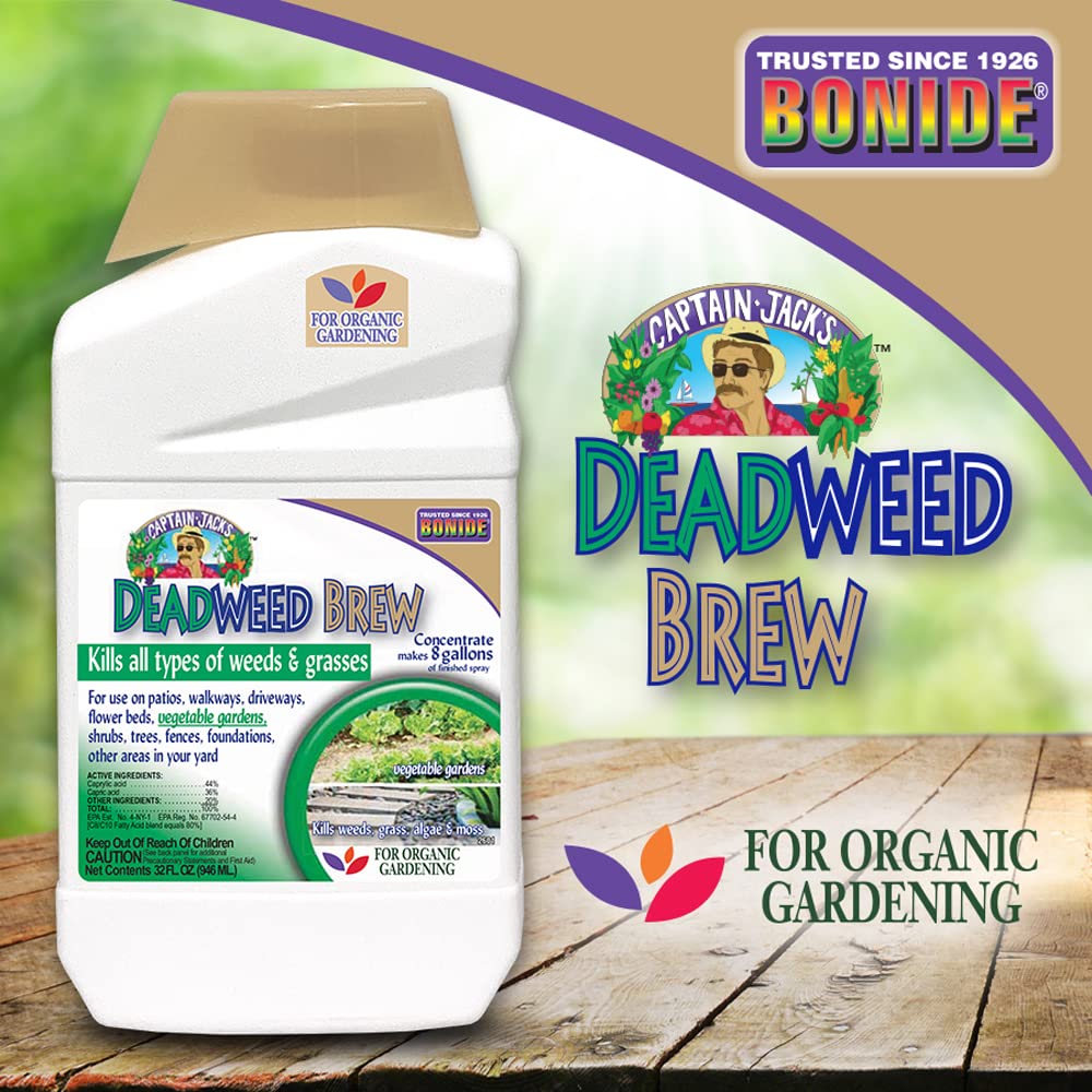 Bonide Captain Jack's Deadweed Brew wide-uses cover gardens, lawns, and walkways effectively.