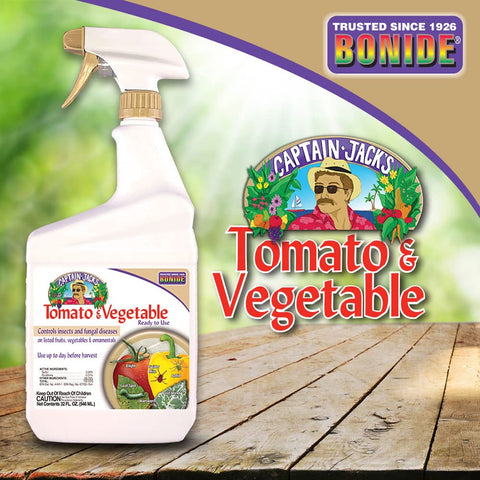 Indoor and outdoor use of Captain Jack's in a home garden