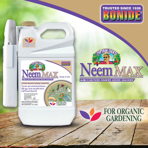 Bonide Captain Jack's Neem Max as a soil drench for root health