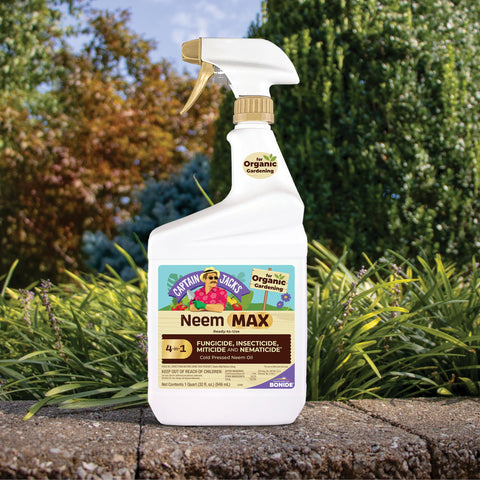 Neem Max used on vegetables and fruit to prevent pests and diseases.