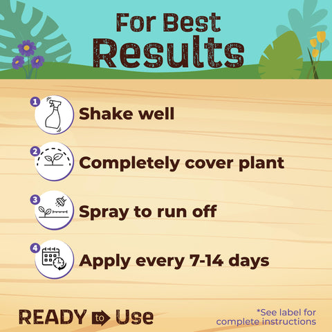 Organic gardening with Bonide Neem Oil approved for harvest-day safety.