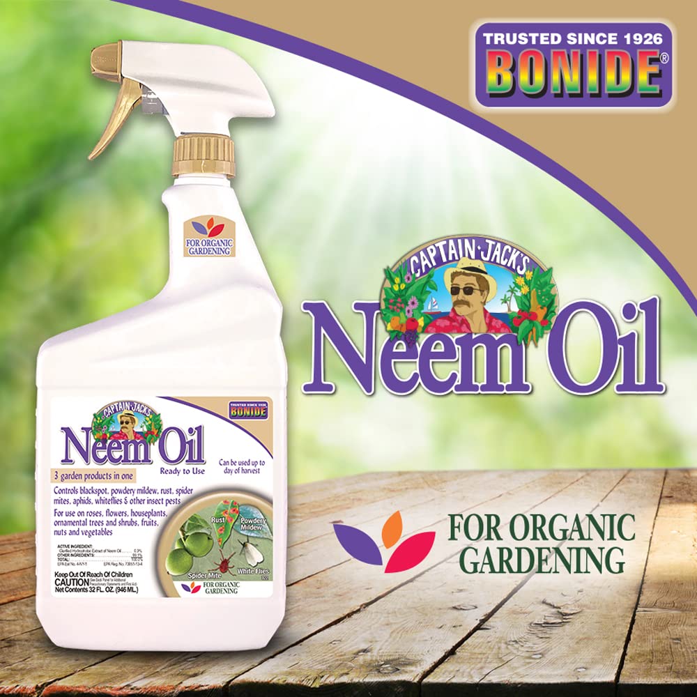 Bonide Captain Jack's Neem Oil helps prevent powdery mildew on foliage.