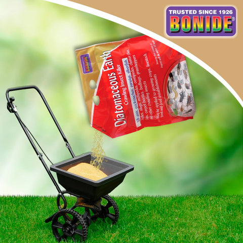 Bonide Diatomaceous Earth safe option for crops while animals are present when used per label.