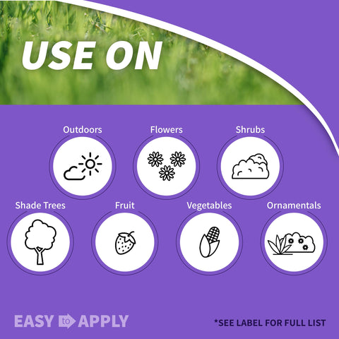 Bonide Fung-onil water mix preparation for ready-to-use spray on vegetables.
