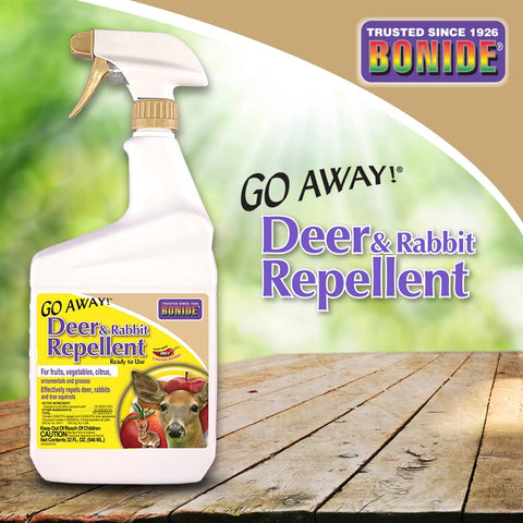 Bonide Go Away! repellent on vegetables to protect edibles