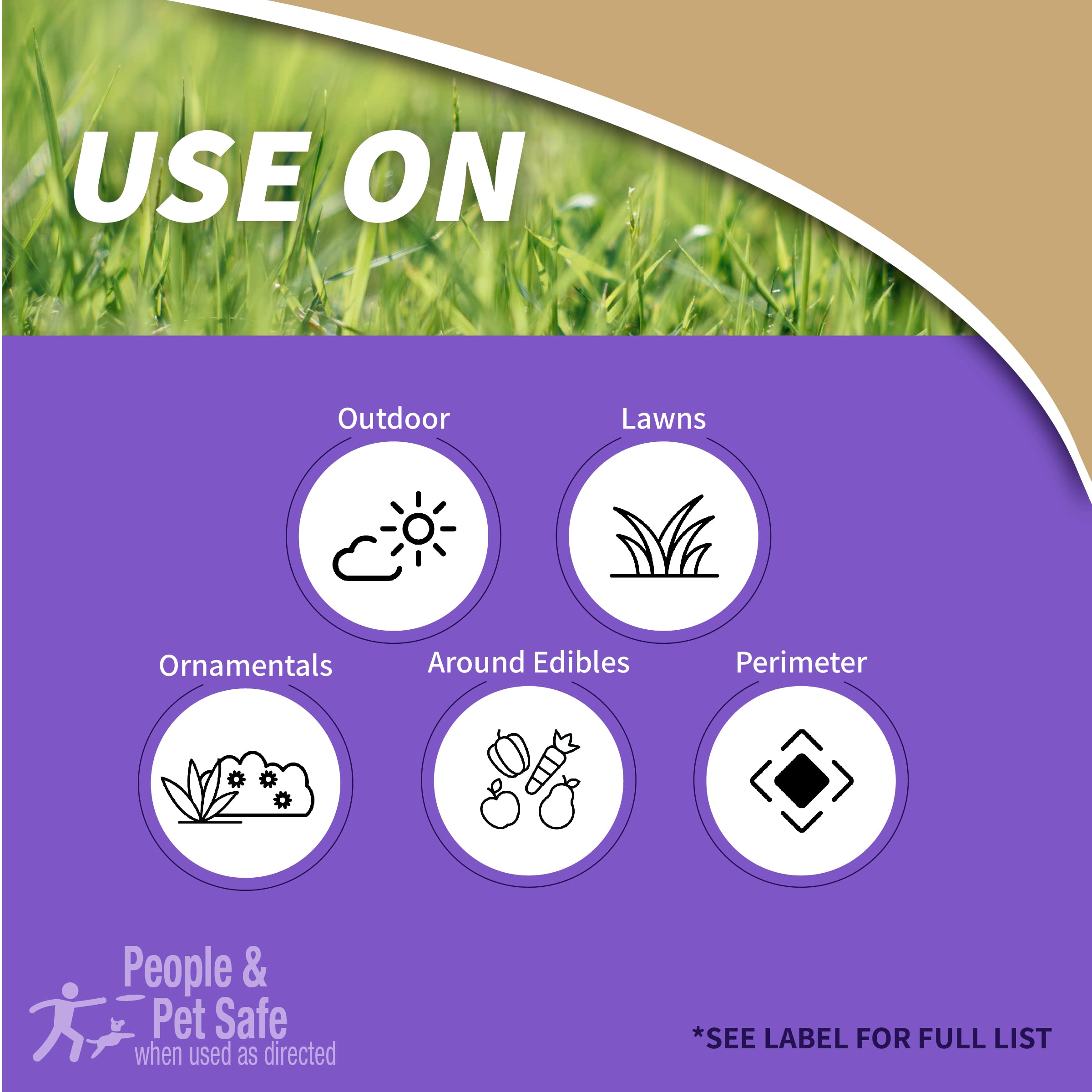 Bonide Go Away! easy-dispense cap enables even granule application.