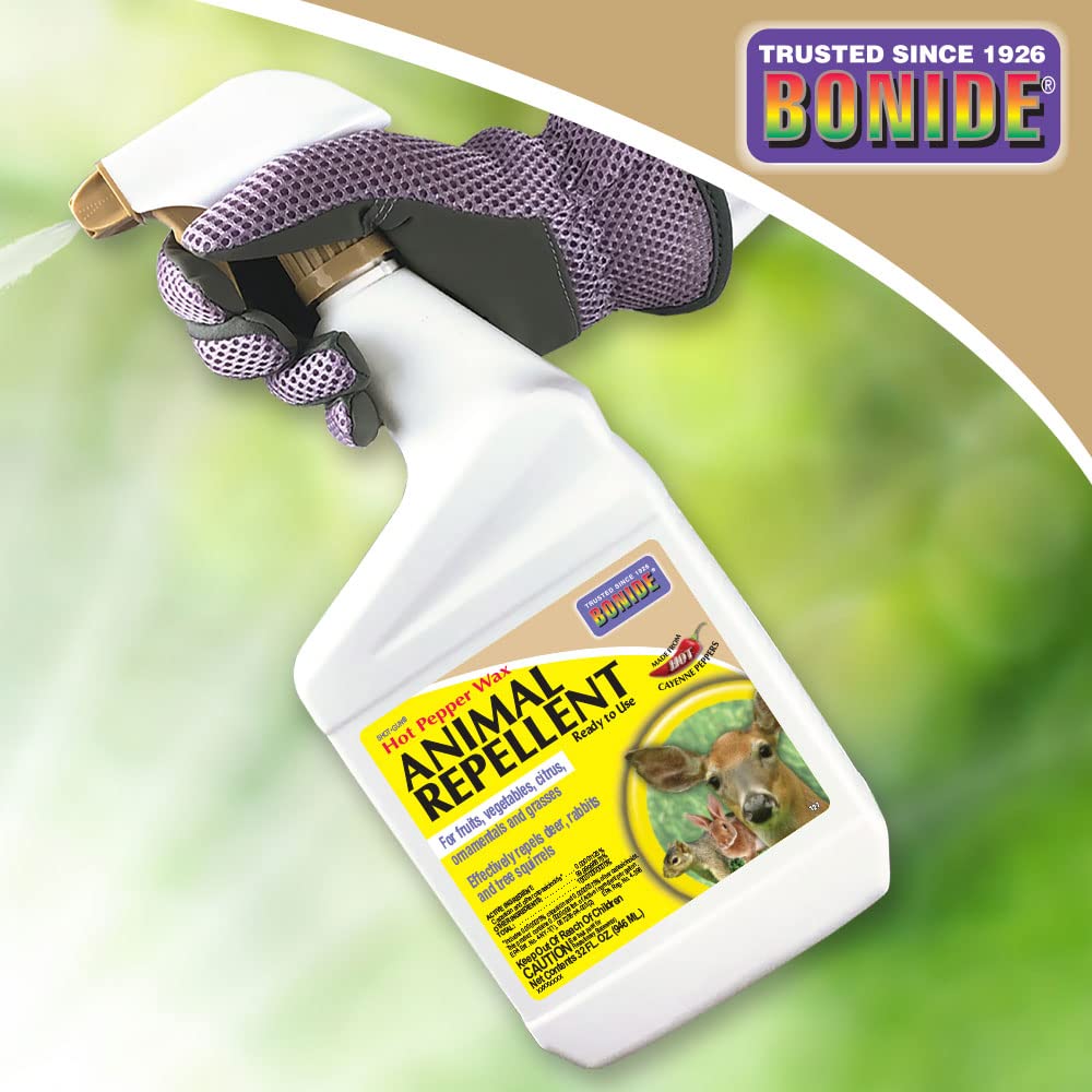 Bonide Hot Pepper Wax protects exterior structures from nibbling pests during seasons.