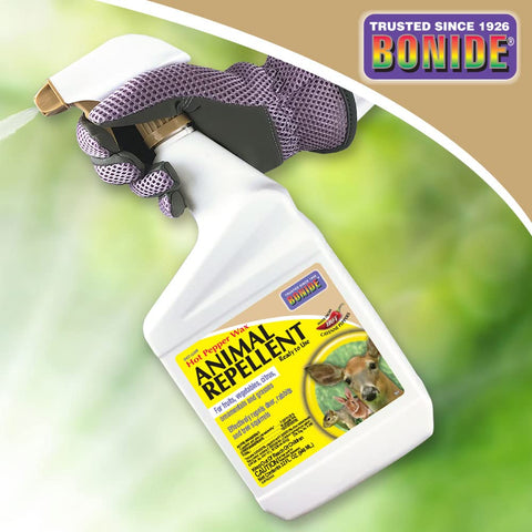 Bonide Hot Pepper Wax protects exterior structures from nibbling pests during seasons.