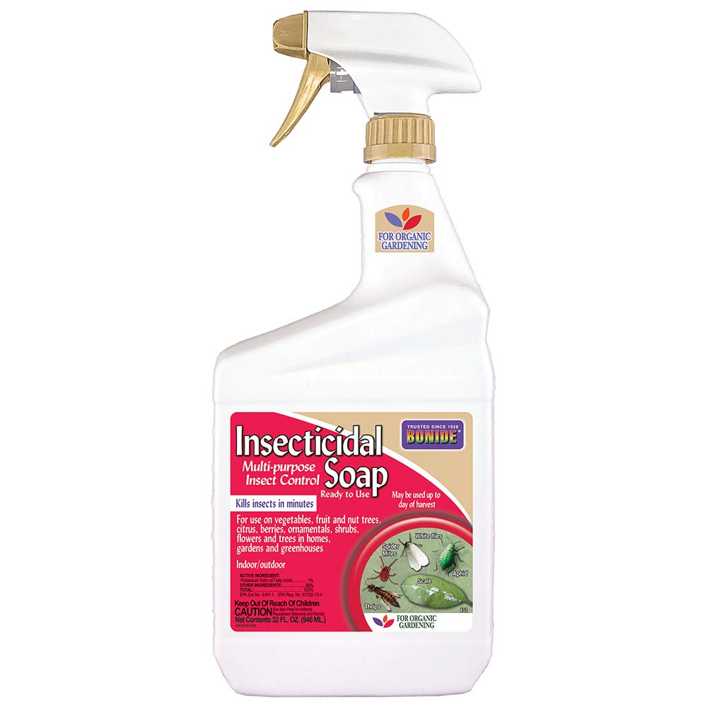 Bonide Insecticidal Soap 32 oz bottle for ready-to-use indoor and outdoor spraying.