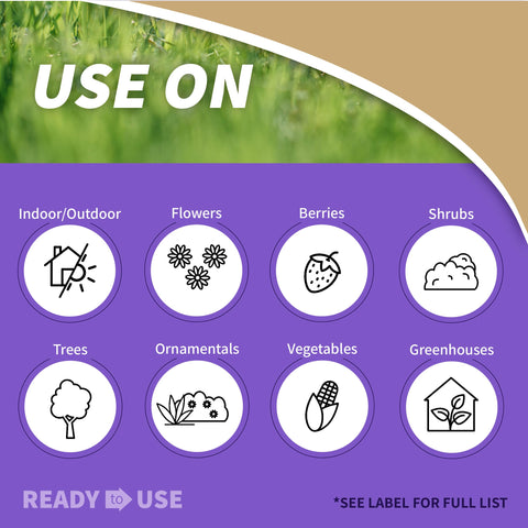 Bonide spray nozzle enables easy application on garden plants.