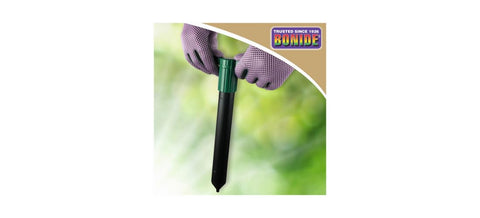 Bonide MoleMax covers up to 7500 sq ft in an outdoor lawn area.