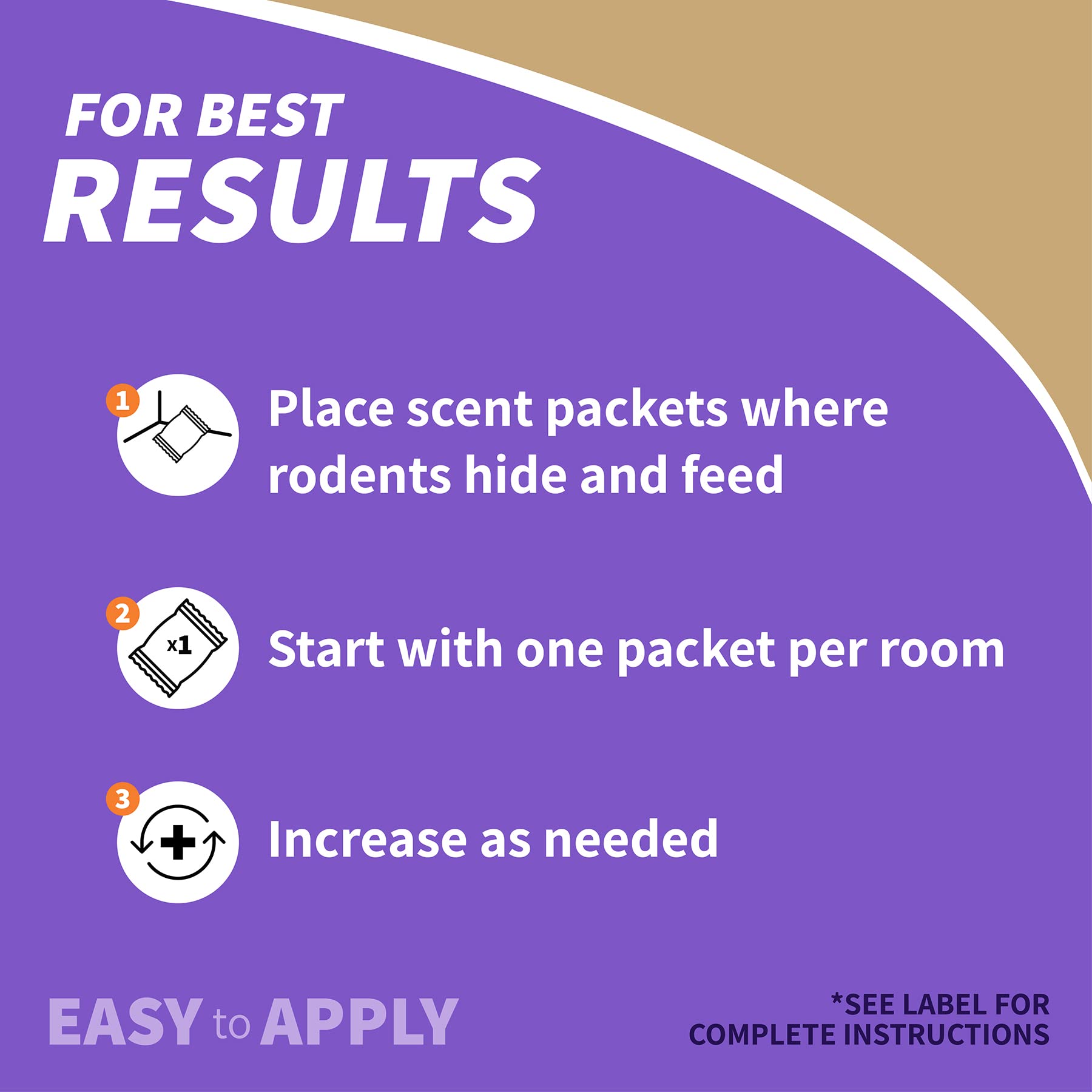 Bonide Mouse Magic scent pack biodegradability shown on packaging.