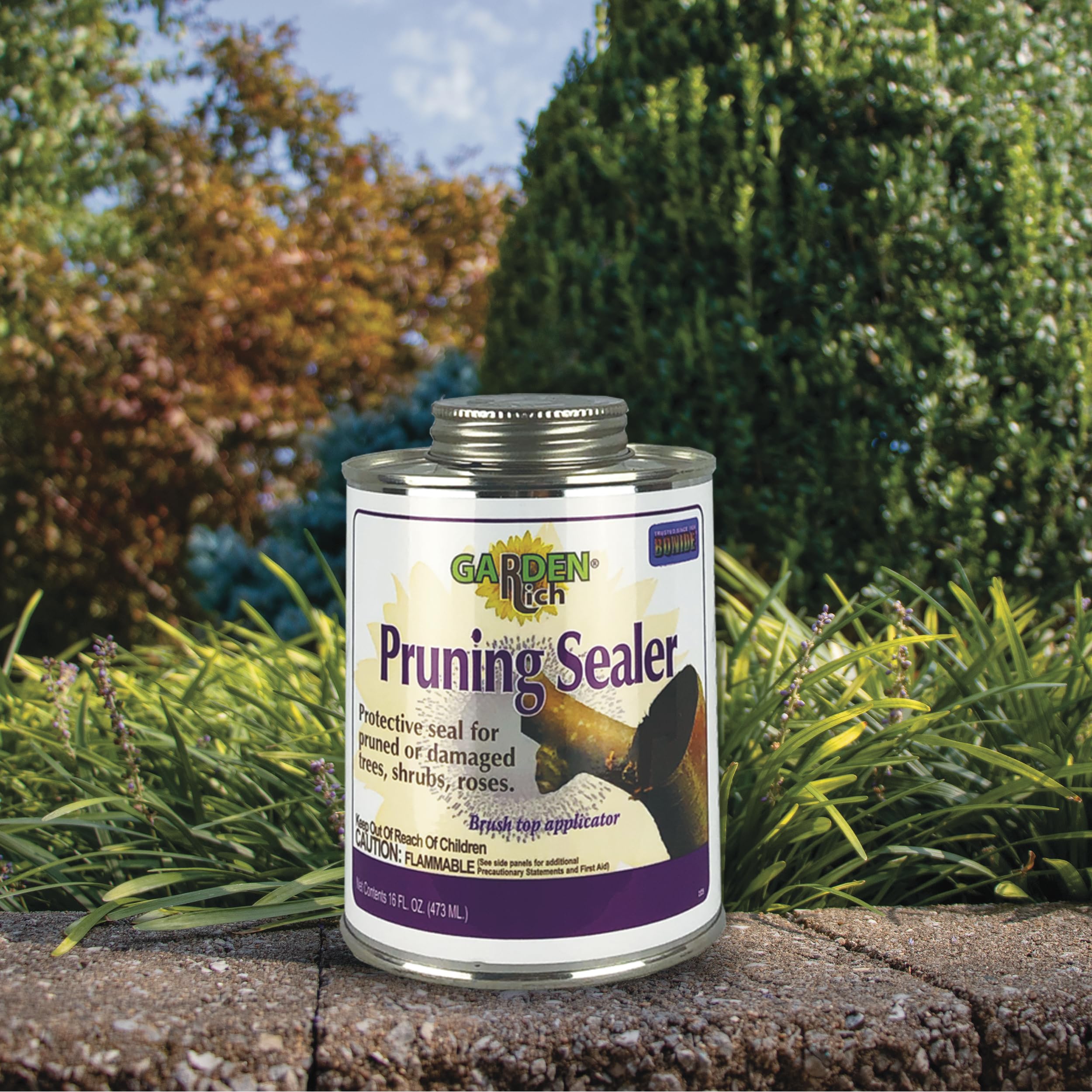 Bonide Pruning Sealer on roses, shrubs, and trees with protective coating