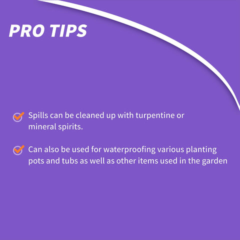 Bonide Pruning Sealer waterproofing plant pots and tubs in garden