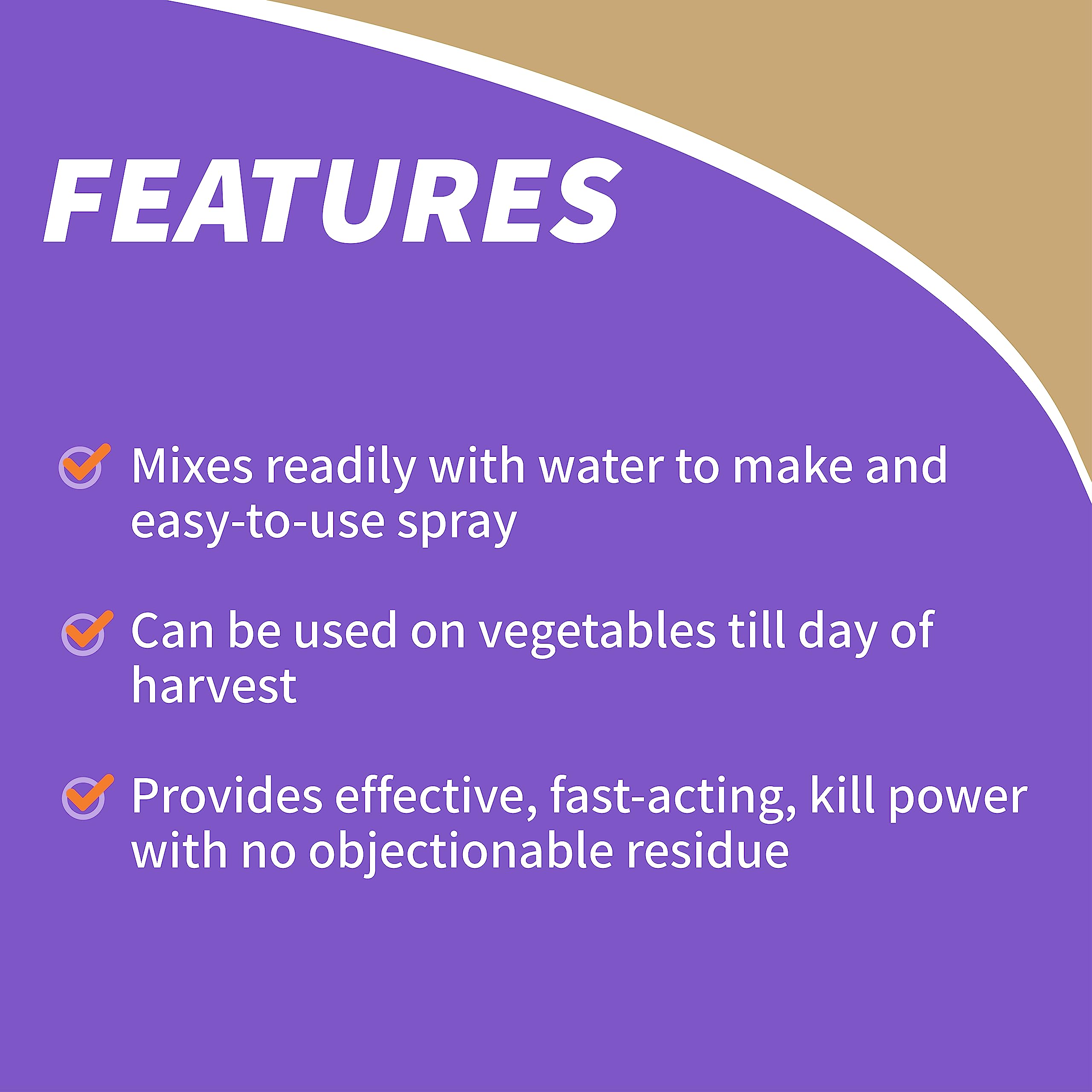 Bonide Pyrethrin Garden Spray dilution image highlights simple mixing with water.