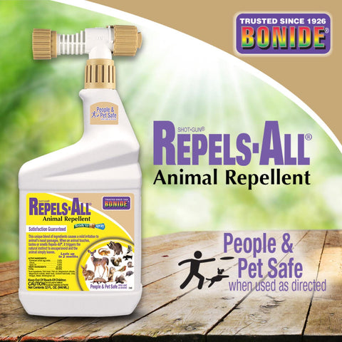 Bonide Repels-All lasts up to 60 days between reapplications