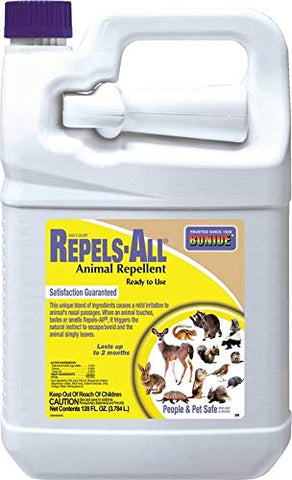 Bonide Repels-All animal repellent bottle for outdoor garden protection