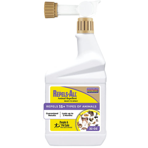Bonide Repels-All bottle ready-to-spray protects gardens from deer and rabbits