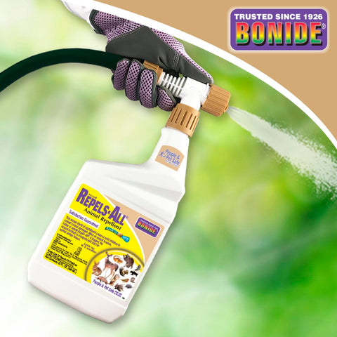 Bonide Repels-All uses natural ingredients to deter wildlife without harming animals