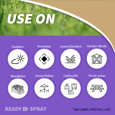 Bonide Repels-All perimeter yard application deters pests from entering the yard