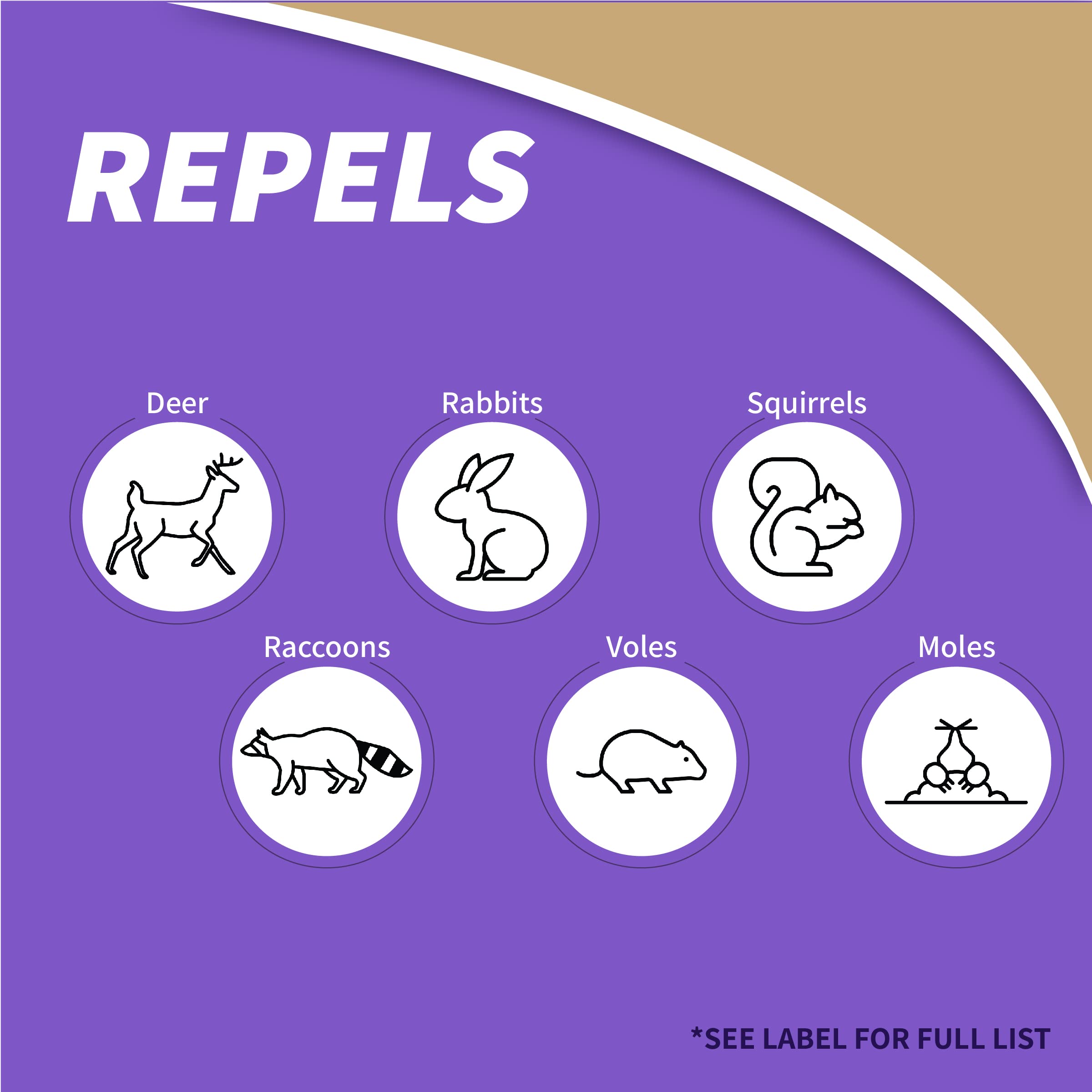 Bonide Repels-All on leaves and stems keeps edible veggies pest-free.