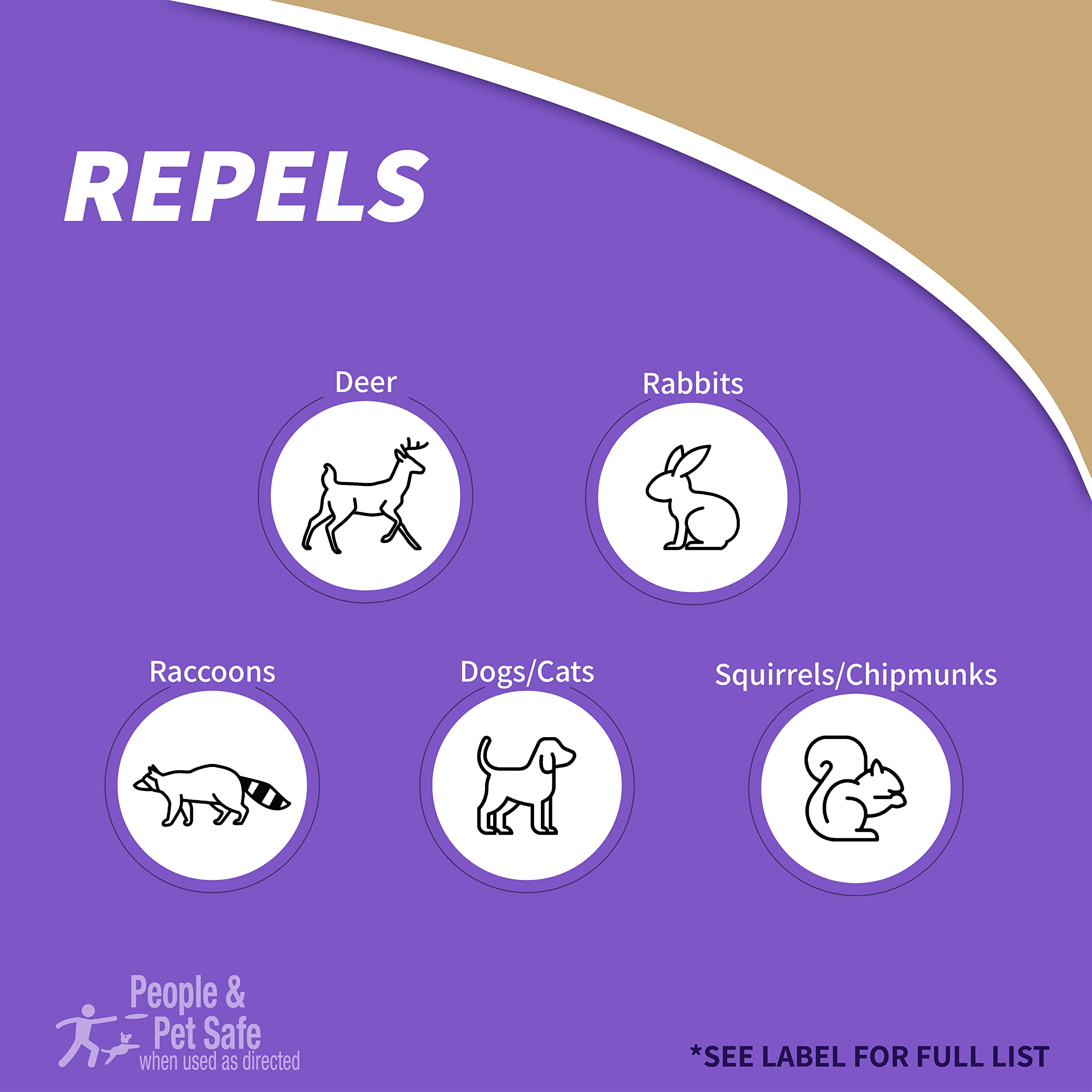 Bonide Repels-All scent-deterrent helps keep critters away from plants