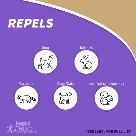 Bonide Repels-All scent-deterrent helps keep critters away from plants