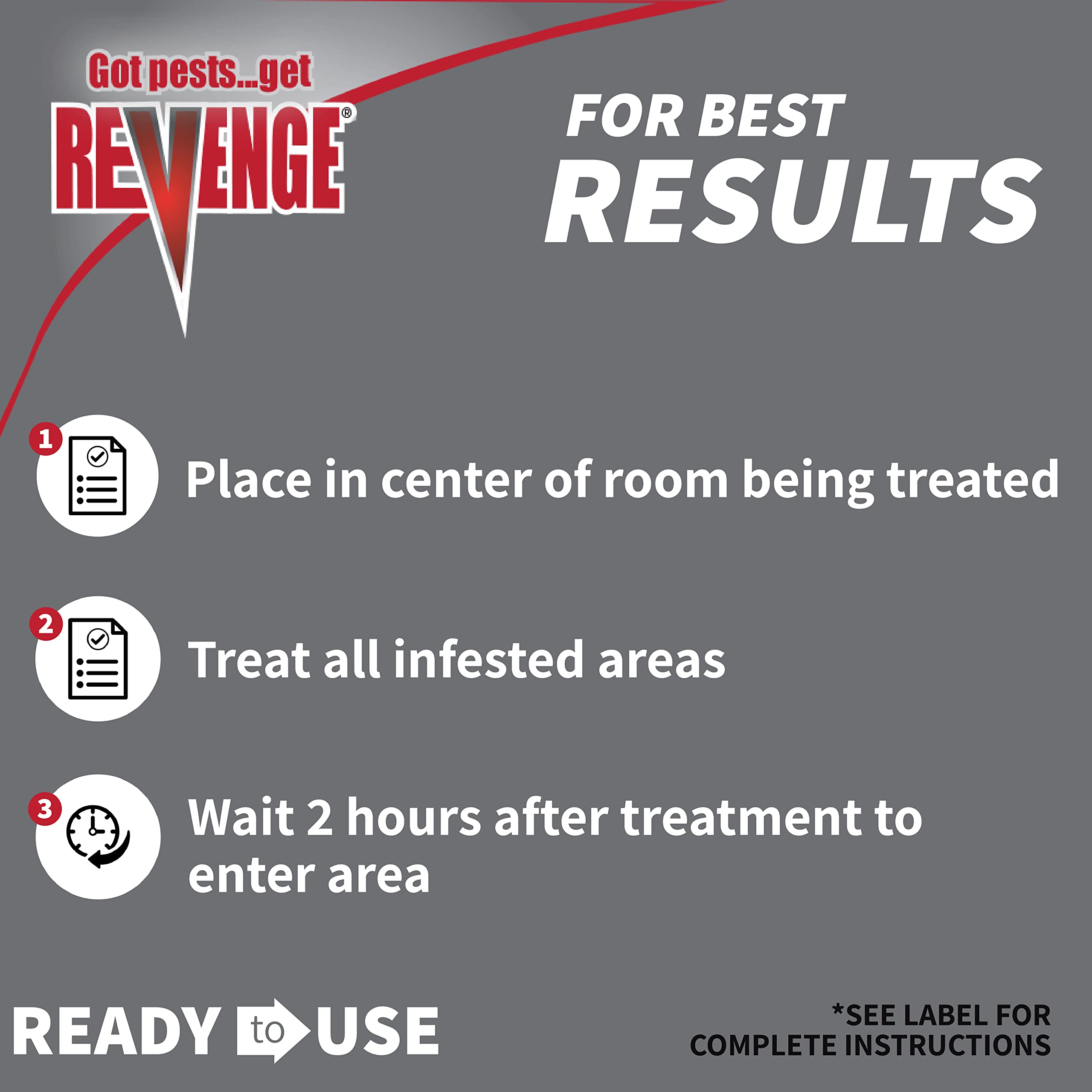 Bonide Revenge fogger targets bedbugs and eggs with dual-action formula.