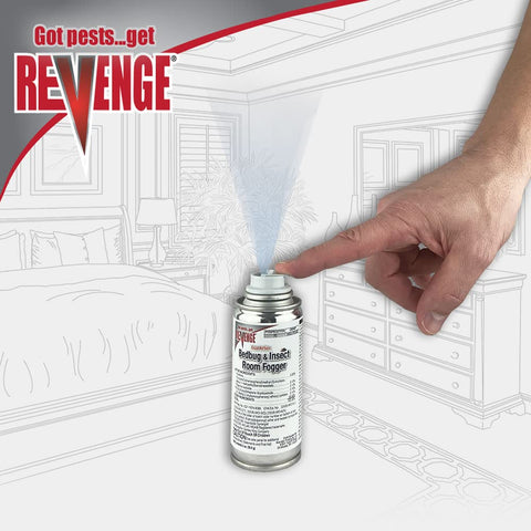 Fogger covers up to 16x16 feet with 8-foot ceilings for room treatment.