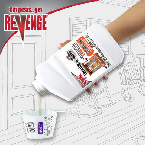 Bonide Revenge labeled instructions image highlights safe, effective application steps.