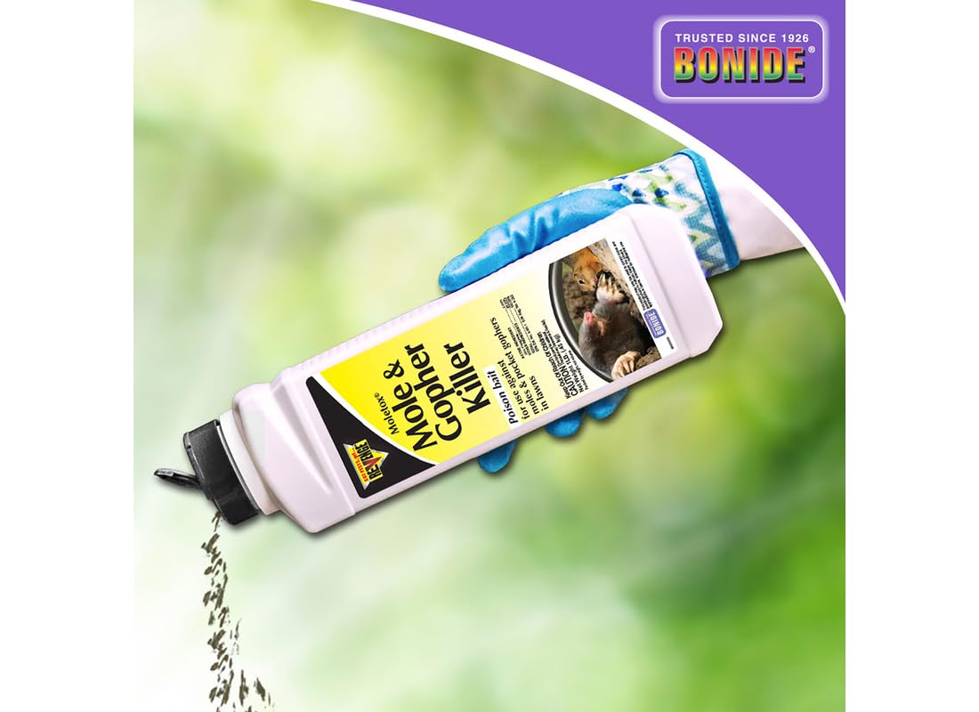 Active burrow treatment with one teaspoon for lawn pests